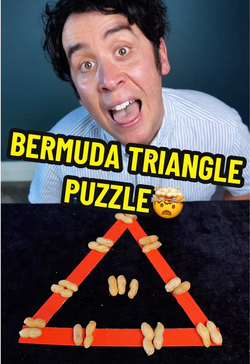 The Bermuda Triangle Puzzle!🔺 If you like puzzles, optical illusions and magic, I'm on tour in 2025 with a brand new live show featuring all that good stuff! You can grab tickets via the link in my bio. #magictrick #magician #puzzle #fyp