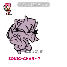 .|Sonic-Chan~💞(art and video inspired: @𝕄𝕖𝕠𝕨/𝕄𝕖𝕨𝕠 [hiatus])It only took me a few minutes to make these arts ><|.#sonicthehedgehog#Amyrose#shadowthehedgehog#Sonamy#Sonadow#Shadamy#Animation#Alightmotion#capcut#inspired