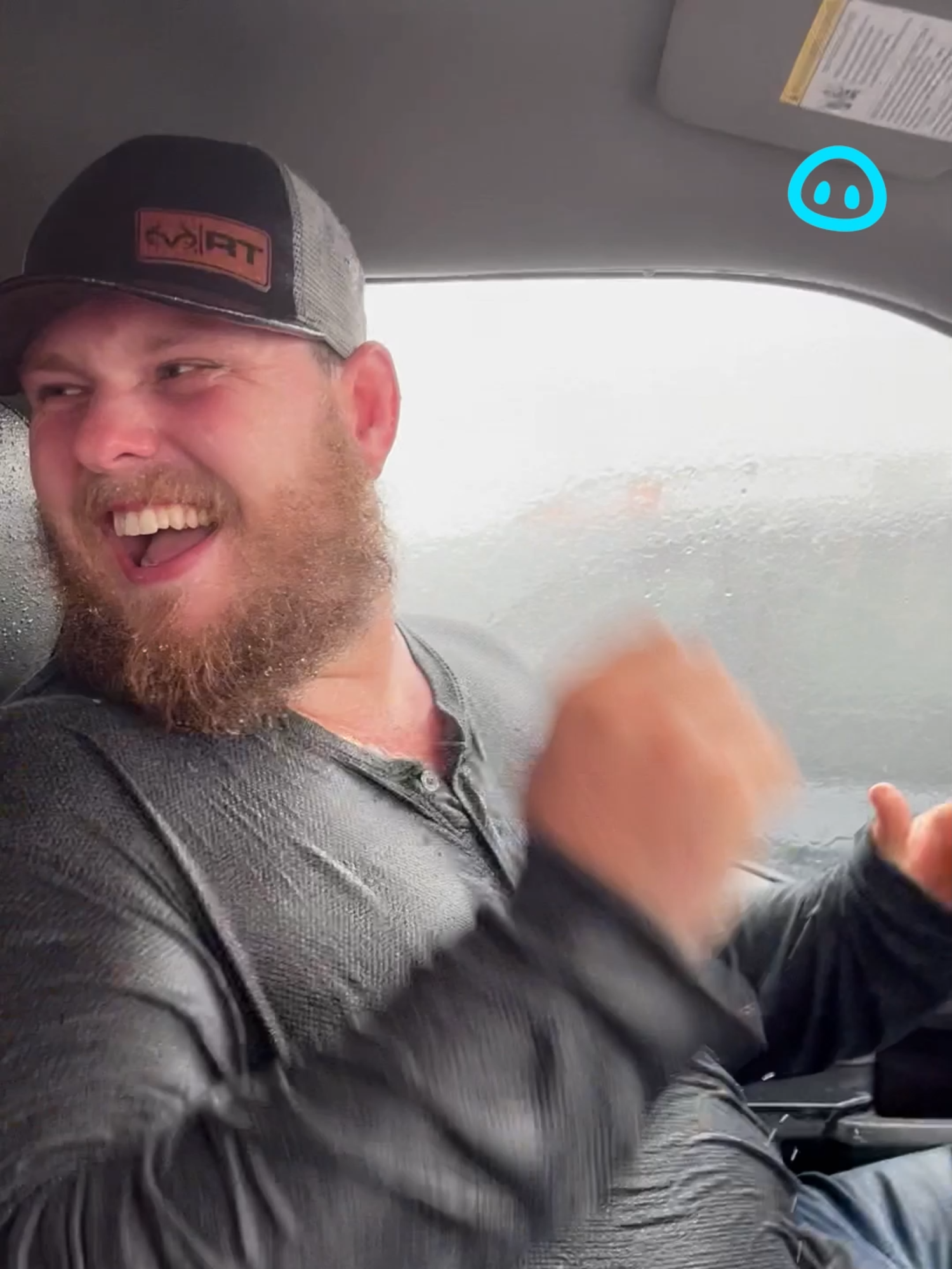 Jared's little hug at the end 🥺 Licensed by ViralHog, filmed by Ashlee Mullenix #rain #guys #OhNo