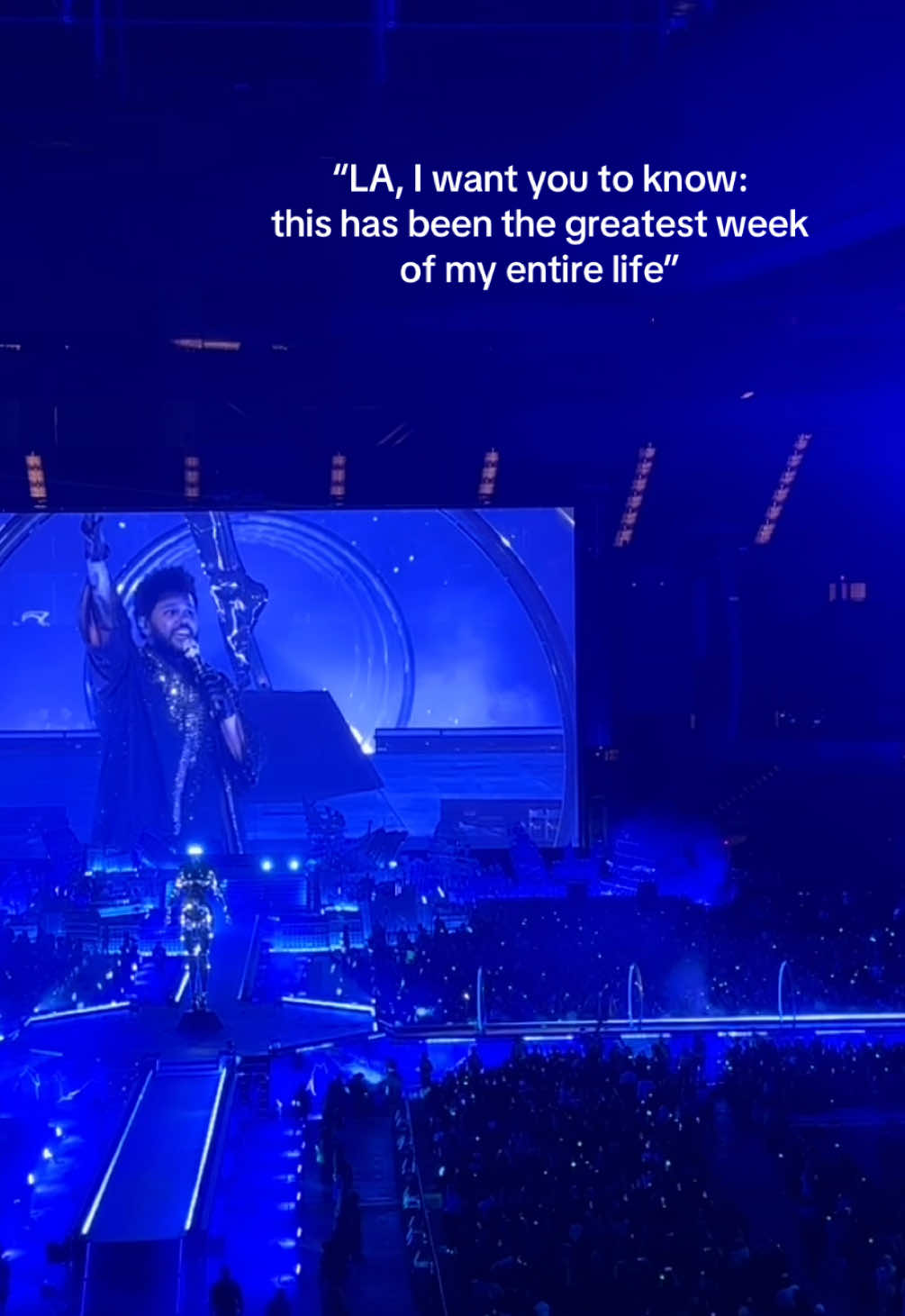 WE LOVE YOU!!! LA, Night 4 🥹 finally saw my favorite song live ✨ @The Weeknd #lessthanzero #afterhours #dawnfm 