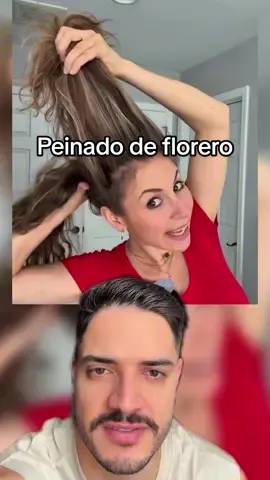 Nuevo peinado de florero ideal para cuando tengas picazón de fundillo 🤩 #peinado #idea #hack 