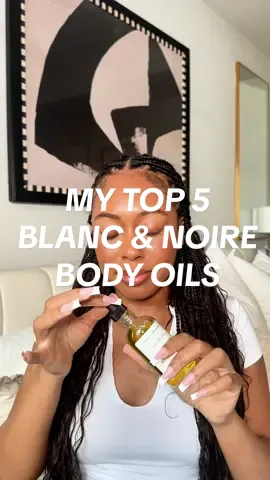 my current favorite body oils from @Blanc and Noire Skincare ✨ #perfumetok #bodyoil #perfumeoil #fragrancetok 