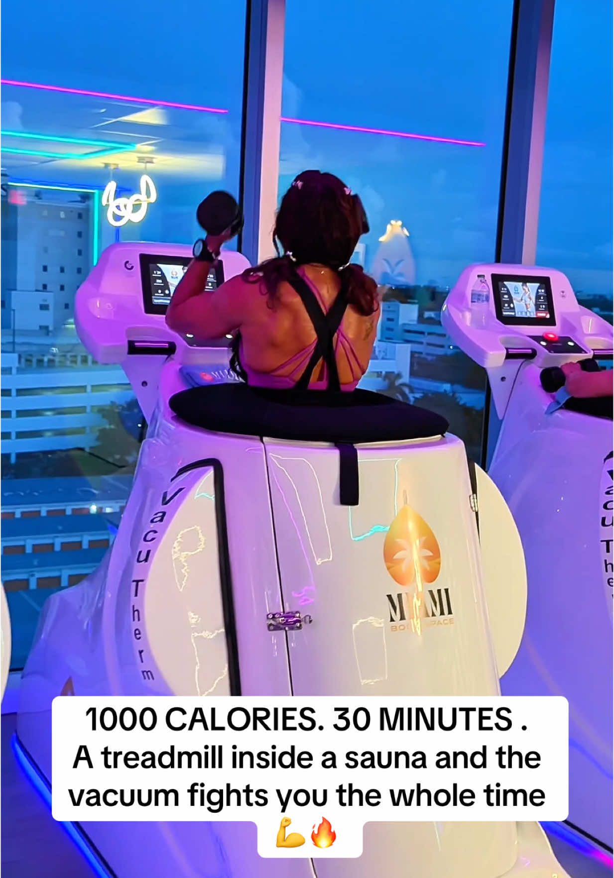 Book your “INTRO”  session for $50 at miamibodyspace.com or sign up for classes with personal trainer’s guidance for $99 🔥💪 ✔️Burn up to 1000 calories in 30 minutes ✔️Vacuum resistance tones muscles harder ✔️Infrared heat detoxes and boosts fat loss ✔️Builds endurance with low joint impact ✔️Tightens skin & reduces cellulite fast #foryou #foryoupage #miamibodyspace #miami #vacutherm #infrared #infraredfitness #viral #trending #Fitness #biohacking #health #wellness #luxury 