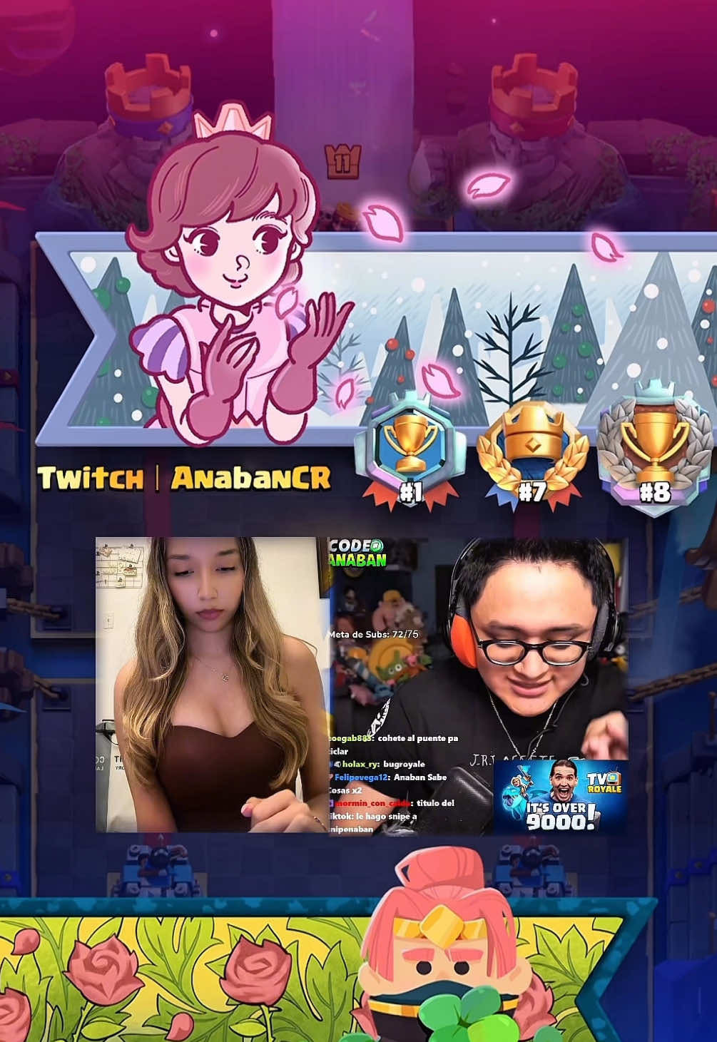 Partida contra @anabancr 👀🫣🥹  #clashroyale #anaban #anabancr #supercell #shadhacr #shadhaclashroyale #gaming 