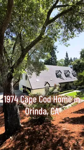 1974 Cape Cod style home in the Glorietta neighborhood of Orinda, CA listed for $1,998,000 Space, seclusion, nature, tranquility... This home offers a LOT of a LOT 😁❤️ #orinda #orindaca #orindarealestate #orindacalifornia #berkeley #oakland #leavingsf #leavingsanfrancisco #bayareacheck #bayareatiktok #alamedacounty #alamedacountyrealestate #solanocounty #sanfrancisco #sanfranciscobayarea #northbay #contracostacounty #sanmateocounty #eastbayrealestate #eastbaytiktok #capecod #hometour #housetour