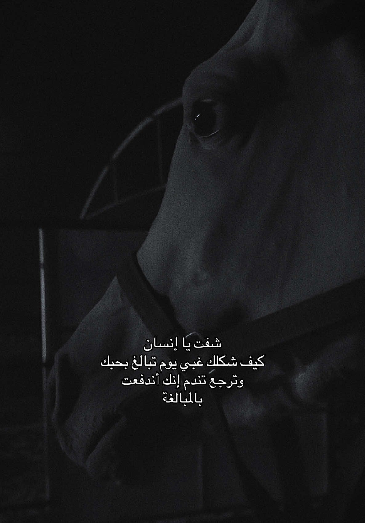 شفت يا إنسان كيف شكلك غبي يوم تبالغ بحبك وترجع تندم إنك أندفعت بالمبالغة . . . . . . #خيل_وخياله🐎 #هواجيس #explore #اقتباسات #صولا #اصاله #تبالغ #fypシ 