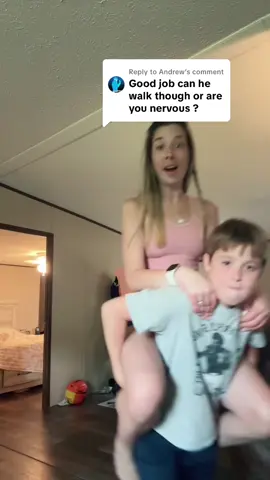 Replying to @Andrew  #NERVOUS !? #never — we need more ideas, people 🙂‍↔️ #momandson #momlife #kidlife #momtok #kidtok #mylifebelike #fun #bonding #bondingmoment #lovemyson #mamasboy #mydude #bigdude #bigunderratted #goofin #energy #YEA #HE #CAN #DO #IT