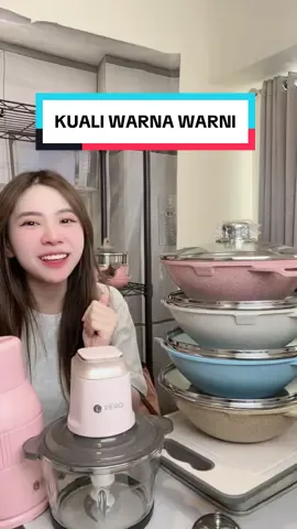 Kuali warna warni nih harga promo hari ini 😍😍💗💗 #fyp #kuali #wajan #wajanantilengket #wajanpenggorengan #panggangan 