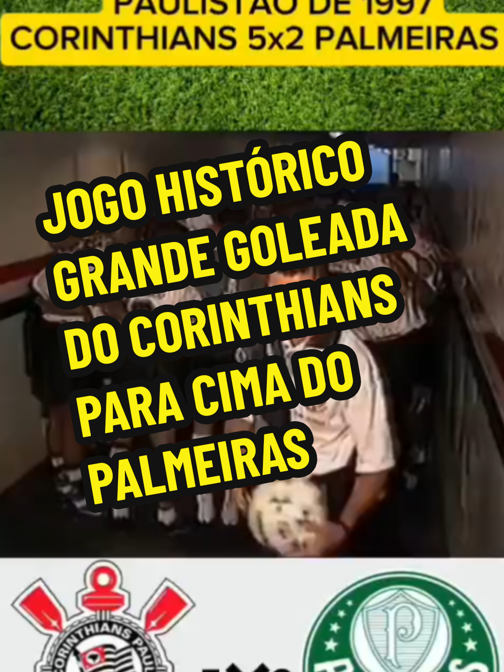 Jogo histórico grande goleada do Corinthians para cima do Palmeiras#futebolretro