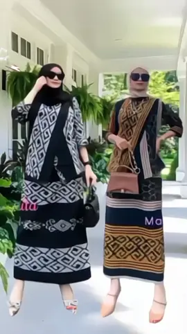 One set batik tenun  #setelanwanita #setelanbatiktenun #setelankondangan #fyp 