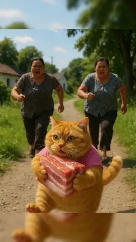 Today, I'm treating Cat Sister to a meat sandwich!