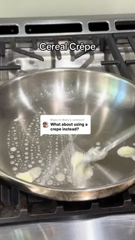Replying to @Nicky happy now? … #crepe #cereal #Recipe #dessert 