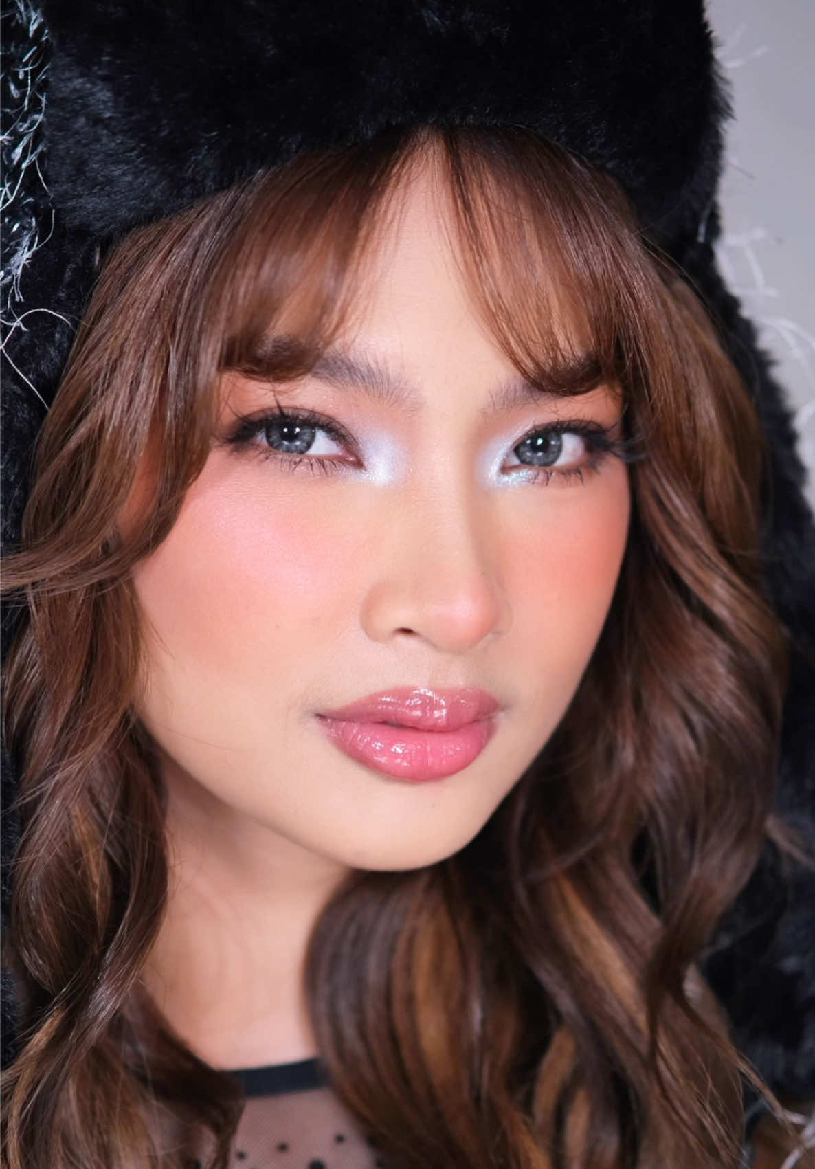 Cold as ice look on BINI @C O L E T :):) as Miss Canada for #HereWithYou homecoming fan meet ❄️🥶 Makeup by #TheresaPadin Hair by @cristinebenoman_hair  Styled by @icavillanueva with @ces.toxx  #coletvergara #binicolet #makeup #coldgirlmakeup #makeupartistph #makeupartistmanila #fyp #binimua 