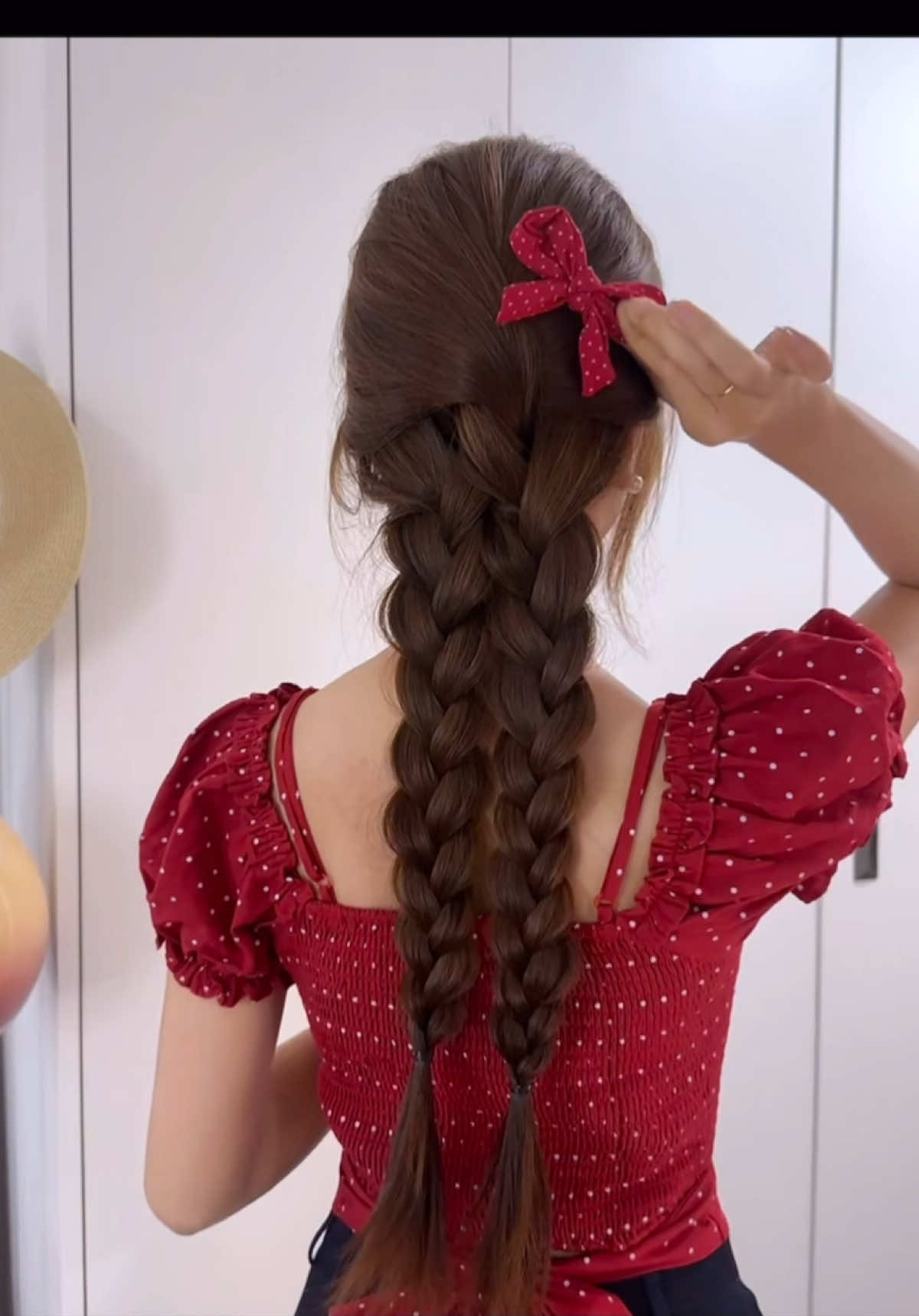 Gud mornin ♥️🍓 #hairstyle #phụkiệntóc #trendingtiktok #viral #fy 