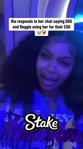 Ria responds to her chat saying DDG is using her for his EGO 😭❤️‍🩹 #ria #reggie #fypシ゚viral #viral #trending #foryoupage @DDG @RiaJ for short 