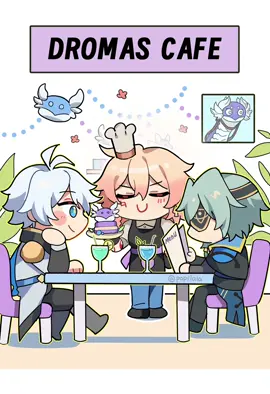 Dromas cafe#hoyoverse #HonkaiStarRail #starrail #phainon #anaxa #mydei #fyp 