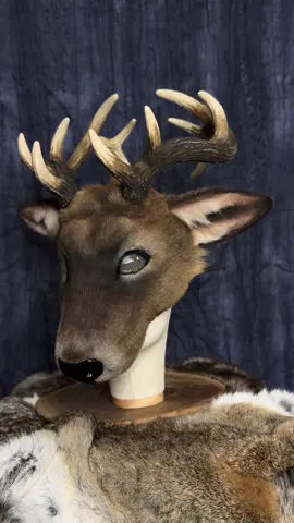 Elk commission NFS 🦌🍁  Featuring 3D printed removable antlers  #therian #therianthropy #theriangear #alterhuman #otherkin #theriancommunity #adulttherian #animalmask #realisticanimalmask #elkmask