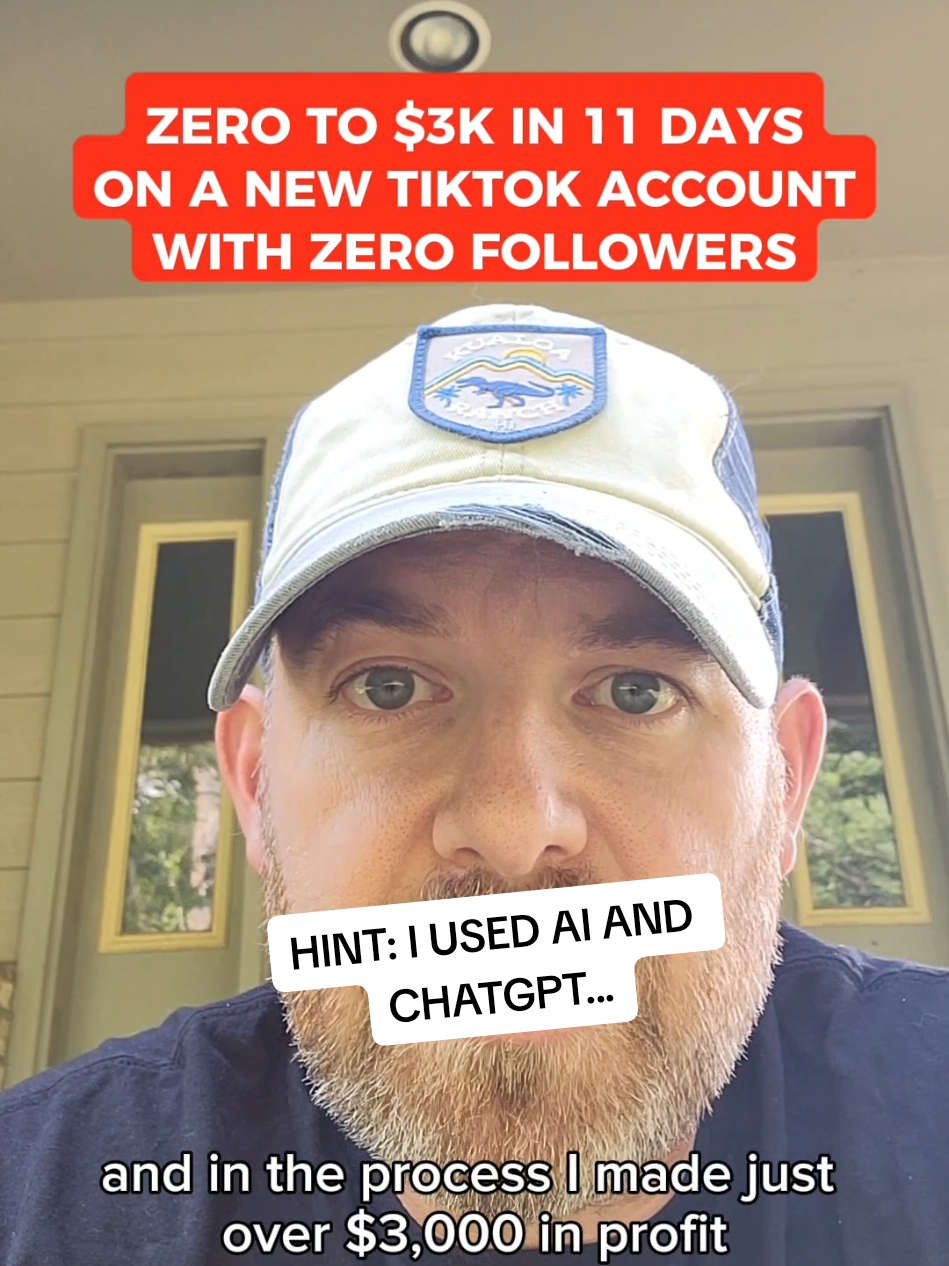 Tiktok + AI to go from Zero to $3,000 in 11 days? #digitalmarketingforbeginners #chatgpt #makemoneyfromhome #sidehustle #sidehustleforbeginners 