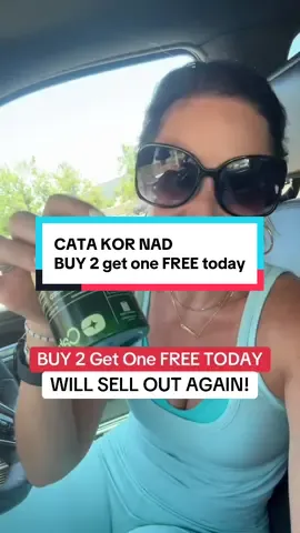 🚨🔥 BACK IN STOCK!!!! ADVANCED BUY 2 get one FREE!! Jump on this! #catakor #nadsupplement #antiaging #womenover40 #womenover50 #liposomal #resveratrol #awardwinningnad 