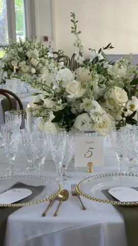 ✨💍🤍 Classic white florals, crystal glassware, and gold details coming together for an elegant wedding tablescape. Simple, timeless decor that makes a statement without overcomplicating. Perfect inspiration for any event or celebration  #weddingdecor #eventdesign #tablescapeinspo #weddinginspiration #elegantwedding #weddingdetails #luxurywedding #weddingideas #eventstyling #weddingreception #bride2026 #summerwedding 