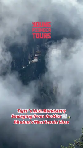 High above the Paro Valley, clinging to a cliff at nearly 10,000 feet, sits one of the world’s most breathtaking and spiritual sites: Bhutan’s Tiger’s Nest Monastery (Paro Taktsang). Shrouded in mist and mystery, it’s said to be the place where Guru Rinpoche flew on the back of a tigress to subdue a demon and meditate in a cave—foundations of Bhutanese Buddhism. Getting here requires a steep uphill trek, but the views—especially when the clouds part just enough to reveal the monastery—make every step worth it. It’s a place where silence speaks, mist moves like breath, and the mountains seem to whisper secrets older than time. #bhutan #travelinspo #adventuretravel #spiritualjourney #hiddenworld #hikinggoals #OffTheBeatenPath #bucketlisttravel #bhutanesetiktoker 