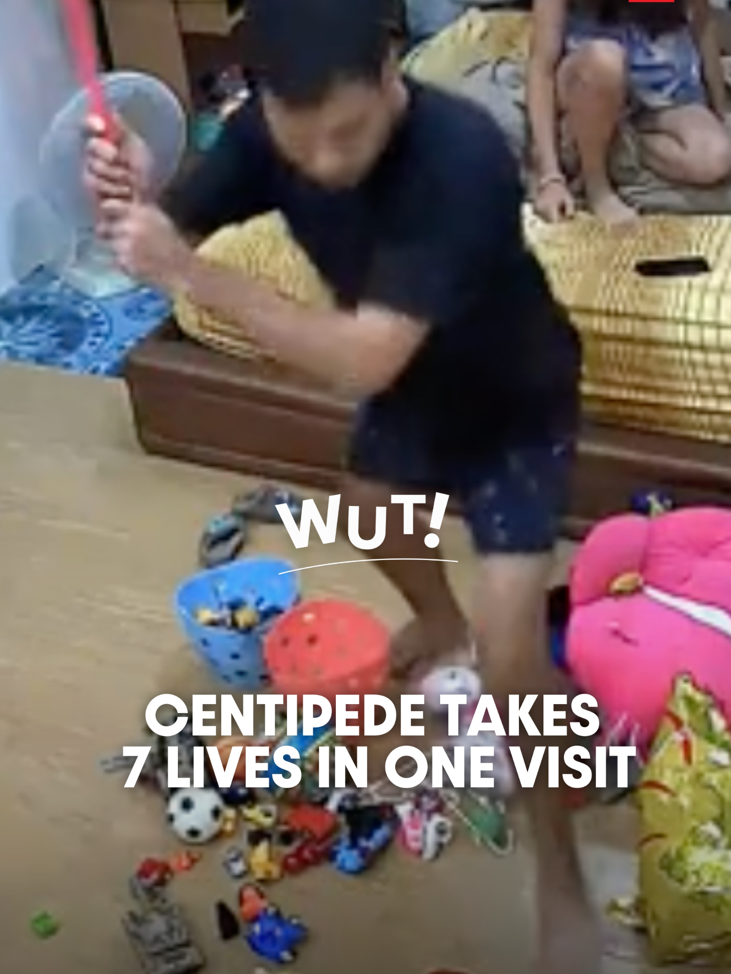 TikTok user ‘@ploy_ploen’ uploaded a clip from her home’s CCTV showing the moment she and her husband spotted a giant centipede crawling into their room. Since they have both children and pets in the house, her husband grabbed a broom and whacked the centipede several times until it stopped moving. . Once the clip was shared online, it quickly went viral — and as expected, Thai netizens couldn’t help cracking jokes in the comments: “That centipede died 7 times already.”  “The centipede said: ‘I already reincarnated after the first hit.’” “Centipede spirit: Bro… stop please… bro… bro… BRO STOPPP!” “The 4th hit was really unnecessary.” . Since it’s the rainy season in Thailand, it’s common to see more centipedes, bugs, and crawling creatures around. Stay alert and stay safe! . แอคเคาท์ TikTok ‘@ploy_ploen’ ได้อัปโหลดวิดีโอจากกล้องวงจรปิดในบ้านของเธอในตอนที่เธอและสามีพบเห็นตะขาบตัวใหญ่คลานเข้ามาในห้อง และเนื่องจากว่าที่บ้านของเธอมีทั้งเด็กและสัตว์เลี้ยง สามีจึงใช้ไม้กวาดฟาดตะขาบตัวนั้นเข้าไปเต็มแรงหลายครั้งจนตะขาบแน่นิ่งไป แต่แล้วเมื่อคลิปนี้เผยแพร่ออกไป มันก็ได้กลายเป็นคลิปไวรัลอย่างรวดเร็ว ซึ่งแน่นอนว่าคนไทยก็อดไม่ได้ที่จะเข้ามาปล่อยมุกกันอย่างล้นหลามไม่ว่าจะเป็น . “ตะขาบตายไป 7 รอบแล้ว” “ตะขาบบอก ‘ฉันไปเกิดตั้งแต่ป้าบแรกแล้ว’ ” “วิญญาณตะขาบ: พี่หยุดก่อน พี่ พี่ หยุดก่อน พี่ พี่ ~ พี่หยุดก๊อนนน” “ตะขาบบอก ‘ครั้งที่ 4 นี่ไม่ควร’ ” . ทั้งนี้เนื่องจากช่วงนี้เป็นช่วงหน้าฝน ก็อาจจะมีน้อง ๆ ตะขาบ แมลงหรือสัตว์เลื้อยคลานตัวอื่น ๆ ออกมาพบเจอหลาย ๆ คนกันอยู่บ่อย ๆ ยังไงก็ระมัดระวังตัวกันด้วยนะคะ . 📹 Video courtesy of TikTok ‘ploy_ploen’ . Follow us for more news and updates in Thailand. #WUT #TSLTHWUT #NEWS #ViralVideo #Thailand #FunnyVideo