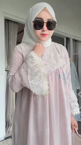 Nasya dress bahan ceruty x brukat renda #tiktokoutfit #racuntiktok #gamiskekinian #gamishits #gamisceruty 