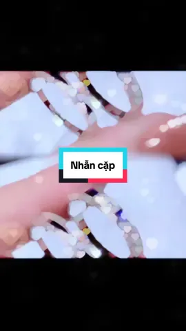 Nhẫn cặp đính kim cương thiên nhiên #longngocluxury #trungdiamond #kimcuongthiennhien #kimcuong #nhẫnđôi #nhẫncưới 