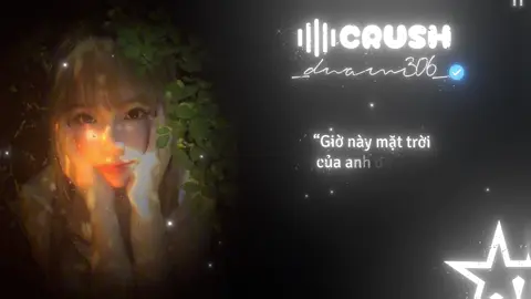 CRUSH  - Zang REMIX 💗💫 || đăng trễ || lyric : Giờ này mặt trời của anh đã là ai Vì giờ này trong trái tim em là anh Và rồi người có thấy ko You are tired Sao cứ quần quanh mãi trong tâm trí em Kể từ ngày anh đến đây tim em vụn vỡ Chợt nhìu lần ôm lấy anh tỉnh giấc lại mơ Và rồi người có thế chờ Hay có thấy giờ Trái tim em lạc rơi nơi nào Vậy người em yêu hỡi Biết đâu đến mai mình thành đôi Chẳng còn nơi đây một mình Tình yêu khi xưa đả trao trong giấc mộng say Vì vậy xin anh hãy Đến đây với em dù là phút giây Để em nói với anh rằng I love you || #aettentertainment #nhachaymoingay #nhacchillphet🎶 #music #crush #tamtrang #viral #lyrics #zangremix #dnam306_ #nhactamtrang #foryou #scl #xuhuongtiktok 