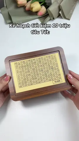 Hộp gỗ tiết kiệm tiền tiêu Tết #unboxwithvanh #tietkiemtien #hoptietkiem 