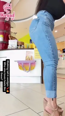 Walking tall in wedges 👠🔥 Who else loves heels like these? #HighHeels #WedgeHeels #PlatformShoes #HeelsOutfit #TikTokStyle #OutfitCheck #OOTD #GRWM #CurvyStyle #WedgesOn #HeelsTok #FashionTok #ViralLook #CasualVibes #ShoeTok 