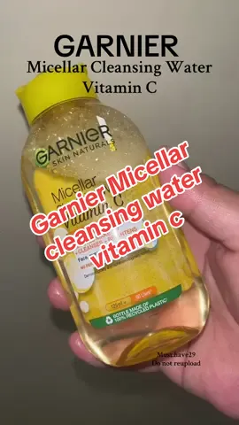 Garnier Micellar cleansing water vitamin c #garnier #micellarcleansingwater #cleansingwatervitaminc #vitaminc 