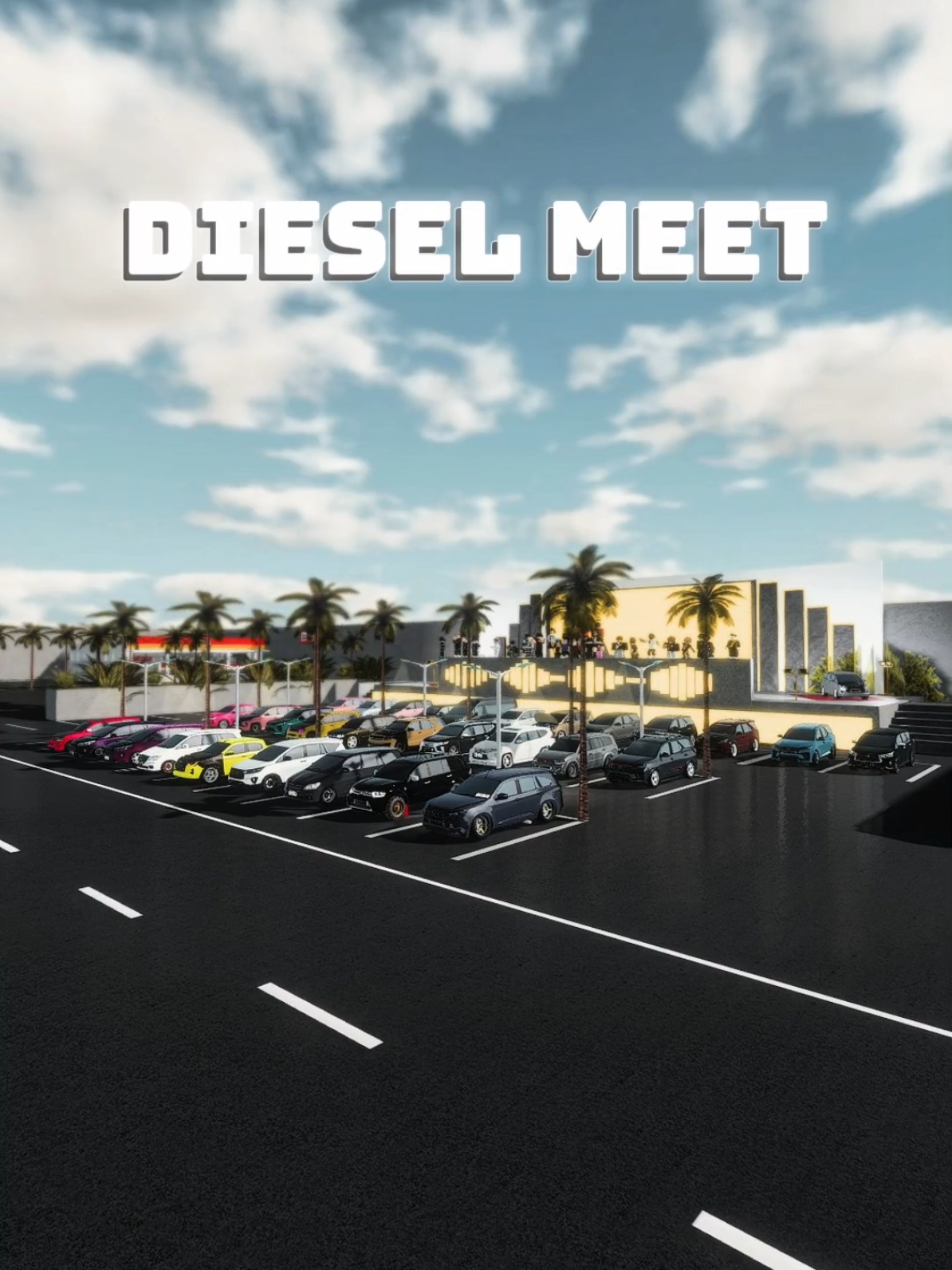 CARMEET DIESEL 💨 | #cdid #cdidcinematic #cdidindonesia #cdidrobloxindonesia #cardrivingindonesia #cdidroblox #cinematic #roblox #diesel 