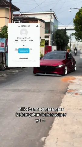 masa tiktok ikutan baper sama wiper 😭 #mazda3hatchback 