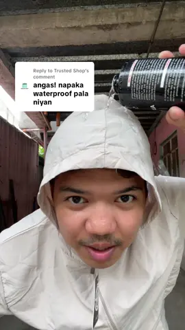 Replying to @Trusted Shop angas talaga #affiliate #ispi #windbreaker #waterproof #hoodie 