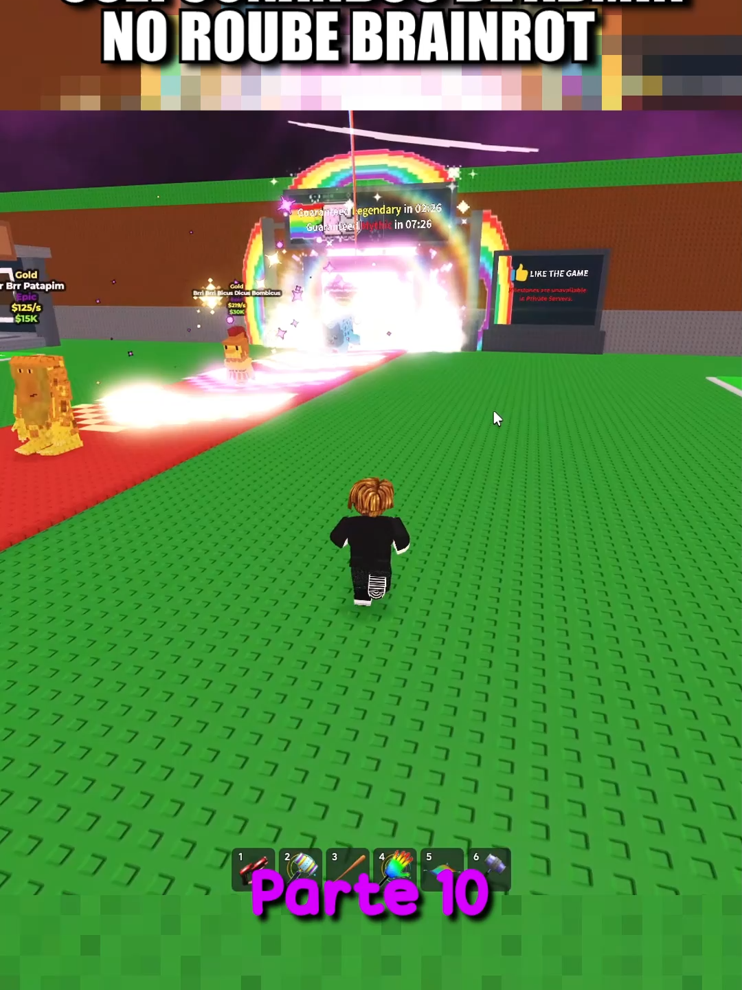 vídeo completo no yt..usei comandos de admin no roube brainrot..#videocurto #roblox #jogos