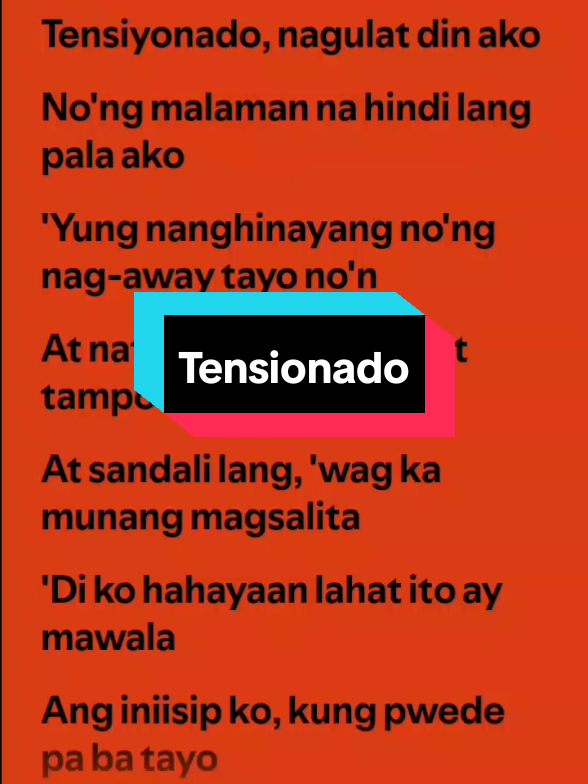 Tensionado by Soapdish #fyp #fypシ゚viral #fypage #foryou #foryoupage #lyrics #lyricsvideo #lyrics_songs #lyricsmania 