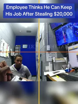Employee Thinks He Can Keep His Job After Stealing $20,000 #cops #copsoftiktok 