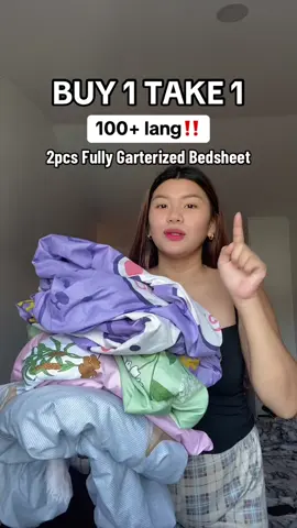 Sobramg mura naka buy 1 take 1 pa #bedsheet #fullygarterizedbedsheet #buy1take1bedsheets #bedcover 