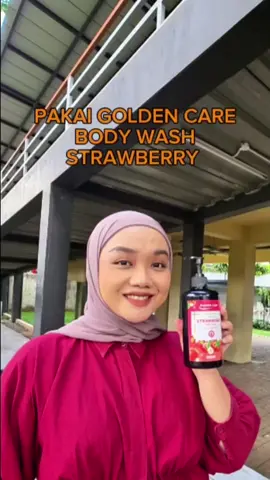 Kulit cerah merata pakai Golden Care Body Wash Strawberry #kulitcerah #kulitsehat #kulitglowing #strawberries #AAALASPARATUCURRO 