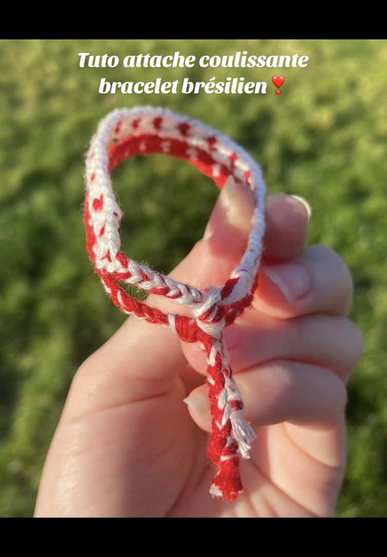 ❣️Tuto attache coulissante bracelet brésilien ❣️ Attache assez simple à réaliser, pratique et plutôt esthétique ! ⬆️ 🌸Sur ce compte vous trouverez des tutos, mes réalisations et les commandes de Vinted.🌸 N’hésitez pas à commenter si vous avez des questions ou des idées de tutos qui vous intéressent.  N’hésitez pas non plus à vous abonner pour ne rien rater. 😉 #bracelet #braceletbresilien #attache #pourtoi #fyp #diy 