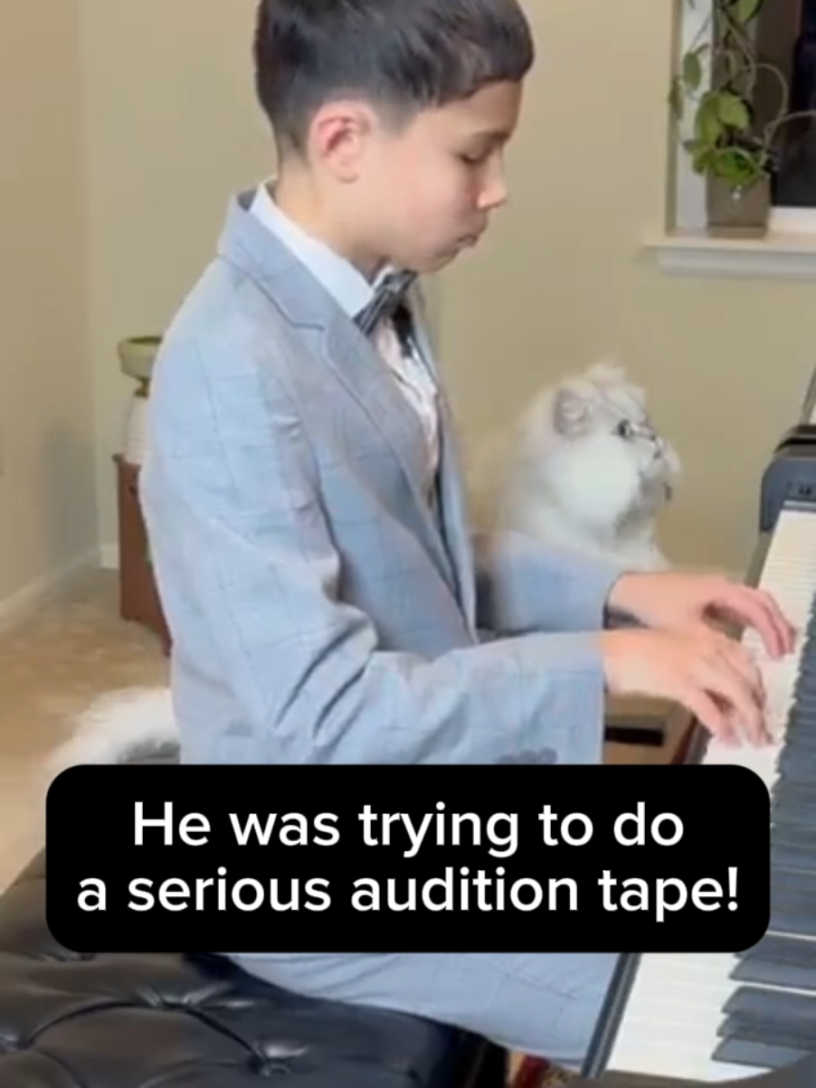He was trying to do a serious audition tape!
