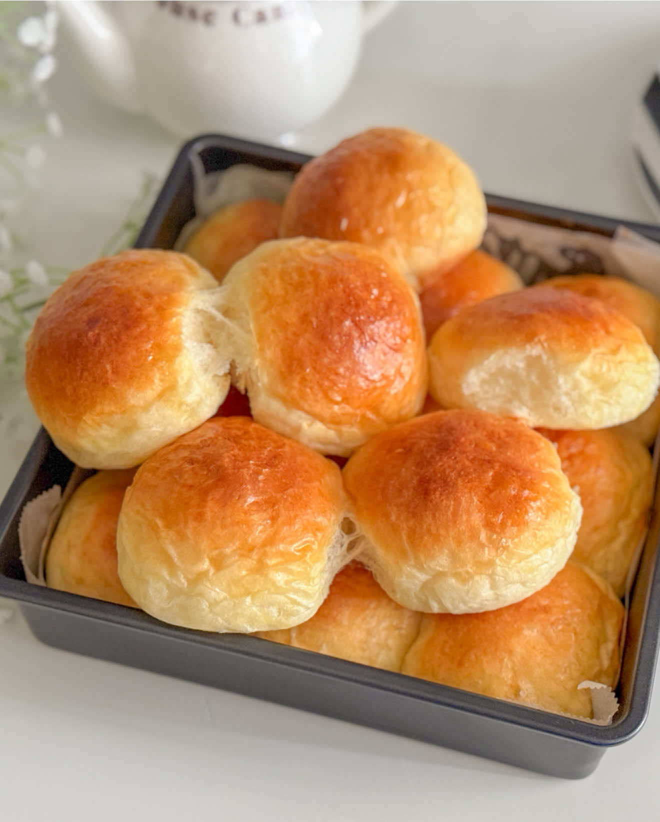 POV: It’s breakfast time and these warm,fluffy buns are all you need 🧈 ☕ #bread #breadmaking #breakfasttime #homemadefood #bakedgoods #butterrolls #tiktok #FoodTok #explorepage #foryou #fyp #fypシ゚viral #viralvideo #trendingsongs 