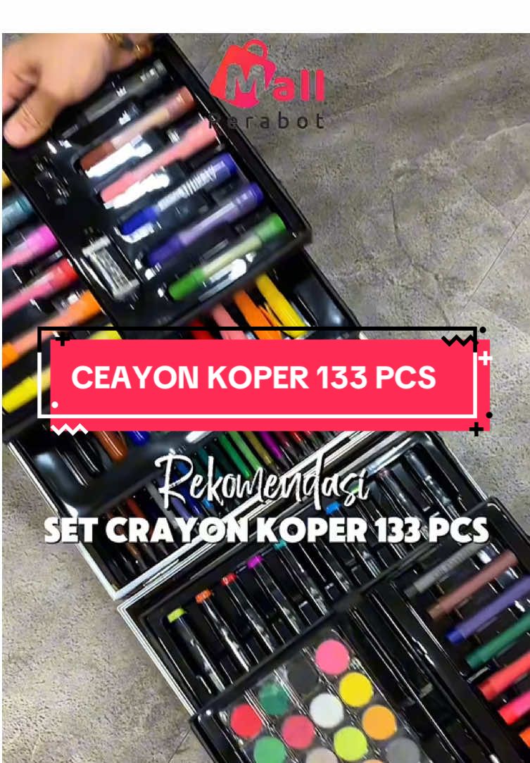 🎨 Mau gambar di mana aja? BISA! Pakai crayon koper, si kecil bebas berkreasi kapan pun & di mana pun 💖 Koper lucu, isi lengkap, anak pasti suka!  #mallparabot #crayon #diskon #diskonancheck #diskontiktok #berandamuシ #berandamu #buruanchekout #buruanbeli #diskonshopee #crayonset #fypシ゚viral #fyppppppppppppppppppppppp #wibgajiansale 