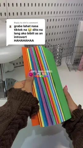 Replying to @nini bili na ng maramihan para mas tipid #coloredpaper #stationery #100pcscoloredpaper #coloredpapers #schoolsupplies 
