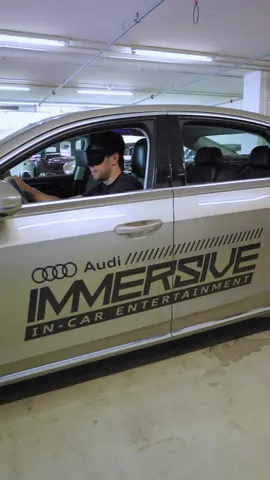 If your home theater and sim rig had a baby, you’d get the Audi A8 immersive in-car entertainment. #AudiTradition #SimRacing #immersive #vr #activesuspension #prototype 