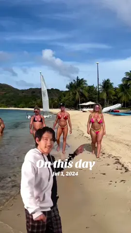 Walking the beach 🏝️….  @Andie Anderson @Sweet Vickie . #onthisday #TikTokBaddie #bikini #beachwalk #beach #bikinigirl 