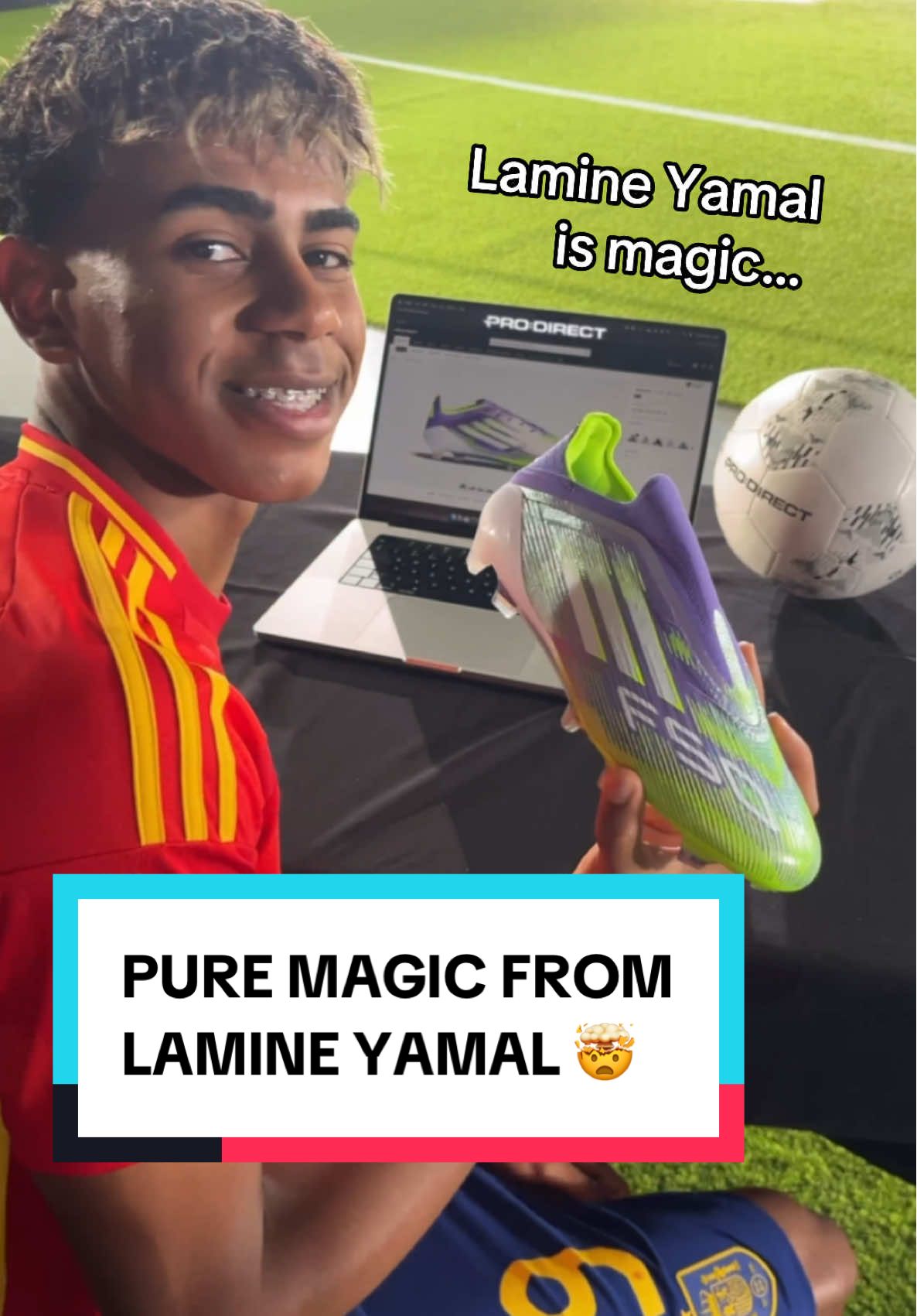 Too fast for checkout ⚡️ Yamal just grabbed speed straight from the source at Pro:Direct Soccer 🥵 #adidas #adidasfootball #lamineyamal #yamal #fyp #footballtiktok #tiktoksoccer 