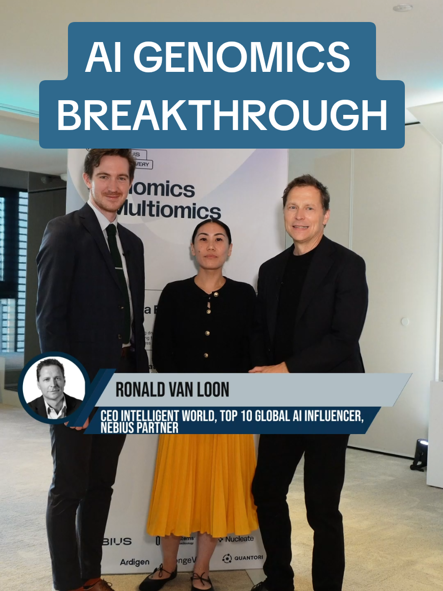 #AI Genomics Breakthrough
 by @ronald_vanloon, Deanna Wong & Daniel Larson | 
 
 Learn more: https://bit.ly/3TMuVkB
 
 #NebiusAmbassador Nebius Transcripta Bio #LearnOnTikTok #AI #DataScience #Medical #MedTech #HealthTech #Healthcare #Technology #Innovation 