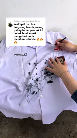 Membalas @Nara_Store Hilangkan Noda Tinta sekarang cukup Bersihkan pake Cloth Stain Remover Aja🤩✨#unikleen #unikleenclothstainremover #unikleenpembersihnoda 